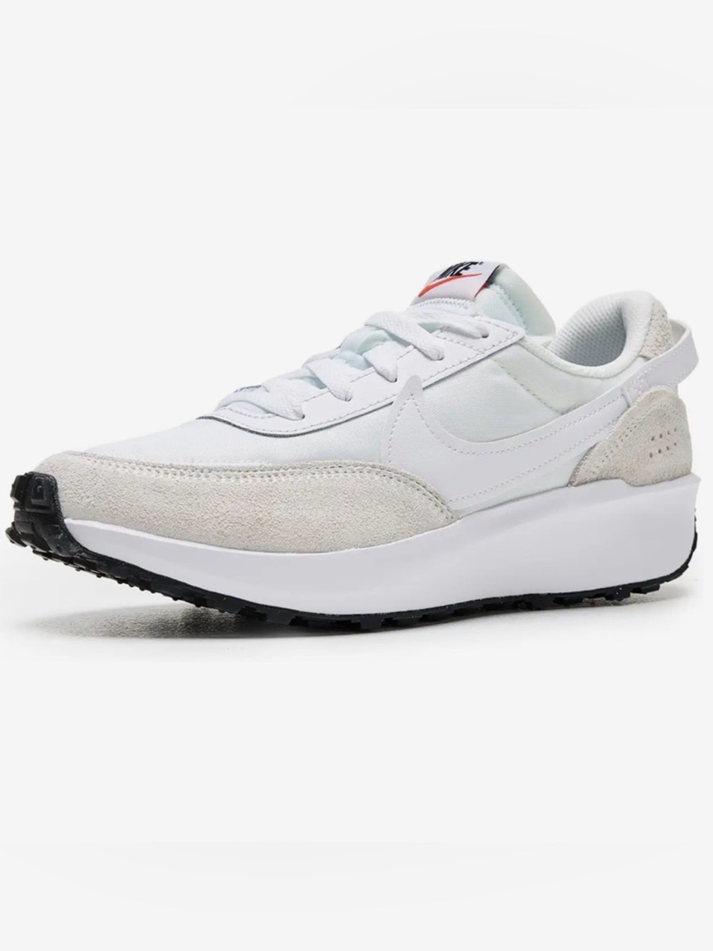 Nike Women's White/Light Gray Waffle Debut Retro Sneakers - Size 9